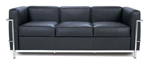 Le Corbusier LC2 sofa, 3-seater (1929) resmi